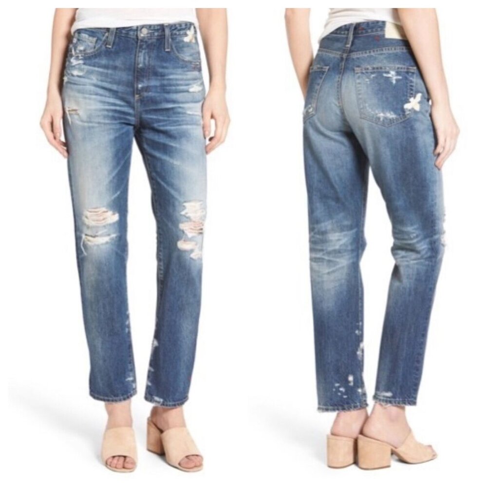 NWT AG Adriano Goldschmied The Phoebe Vintage High Waist Tapered Leg Jeans